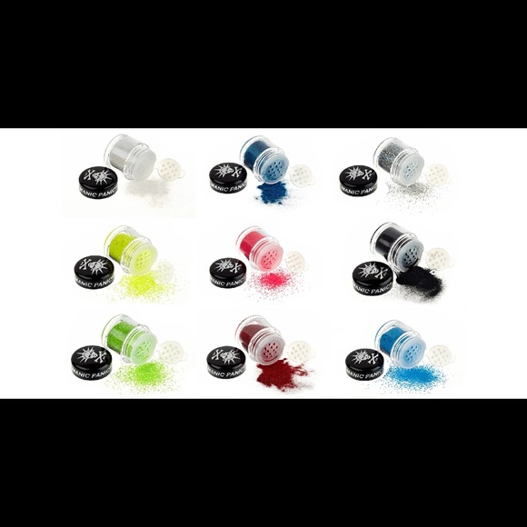 ☠️Nib MANIC PANIC Glitter Glam *Electric Lizard Glows in black light - Picture 3 of 3